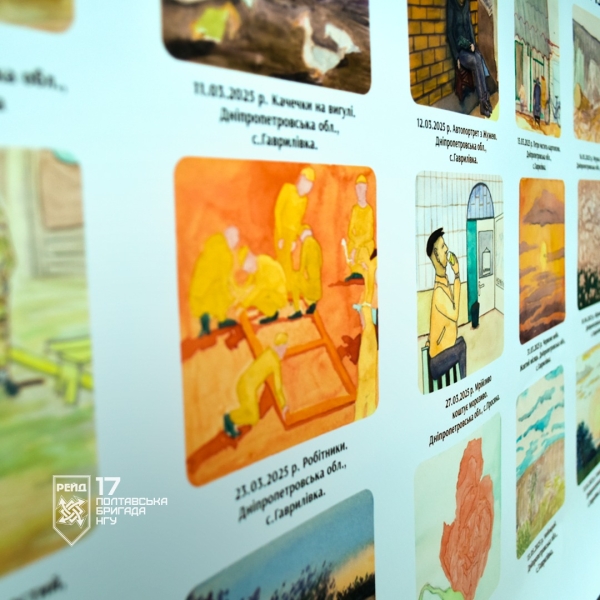 Мистецтво, народжене на передовій: на виставці-ярмарку «ПОШУК – 2025» представили роботи нацгварційців із Полтавщини