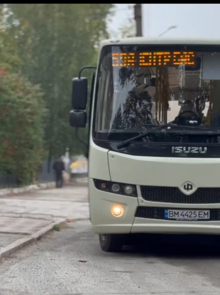 На маршрути Сум вийшли нові автобуси Ataman Isuzu