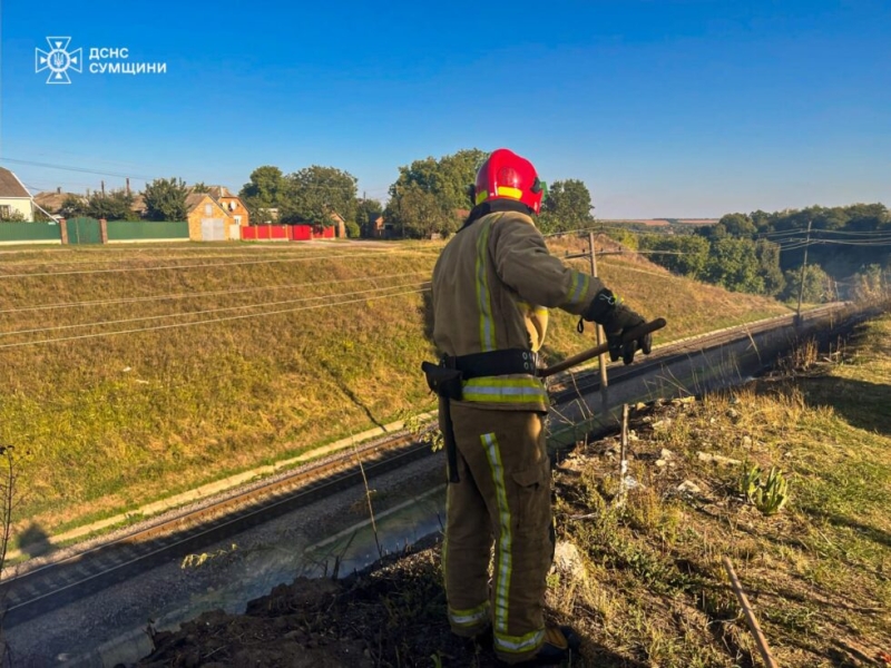 На Сумщині вогнеборці 10 разів ліквідовували загоряння на відкритих територіях