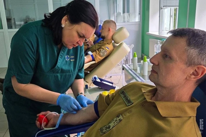 У Луцьку нацгвардійці здали кров для поранених побратимів