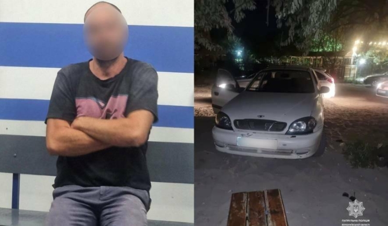 У Миколаєві нетверезий водій втікав від поліції та виїхав на зону для пішоходів, - ФОТО