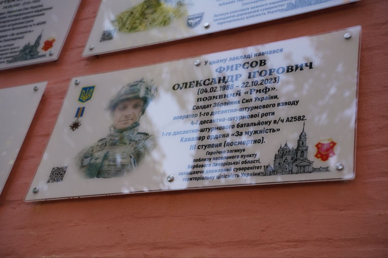 У Полтавській громаді відкрили меморіальні дошки двом полеглим Захисникам України