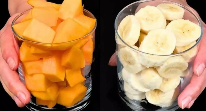 Осінній десерт за 5 хвилин: гарбуз із бананом без випічки