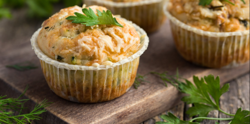 Осінні мафіни з сиром і шпинатом: аромат, що зігріває