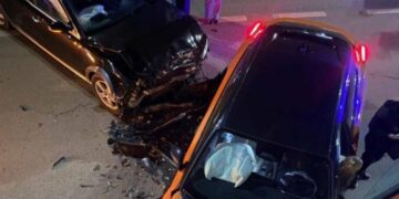 П’яний за кермом: на Карпенка Audi зіткнувся з іншим авто (ФОТО)