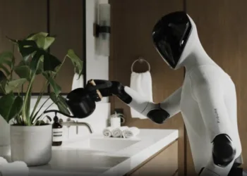 Компанія Figure випустила робота, який має чутливі руки з камерами, завдяки чому він може виконувати делікатну роботу, навіть мити посуд