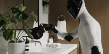 Компанія Figure випустила робота, який має чутливі руки з камерами, завдяки чому він може виконувати делікатну роботу, навіть мити посуд