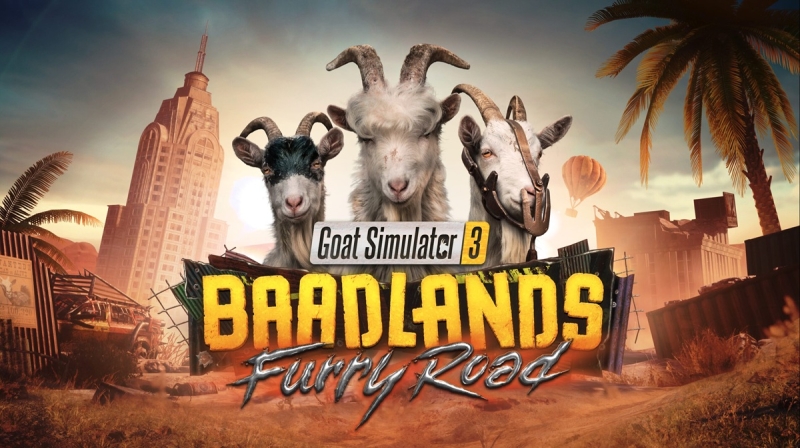 Goat Simulator 3 отримає постапокаліптичне доповнення Baadlands: Furry Road з відсилками на Dune і Fallout