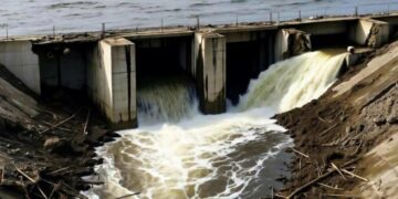 Наслідки ударів по Бєлгородській дамбі видно з космосу – пабліки