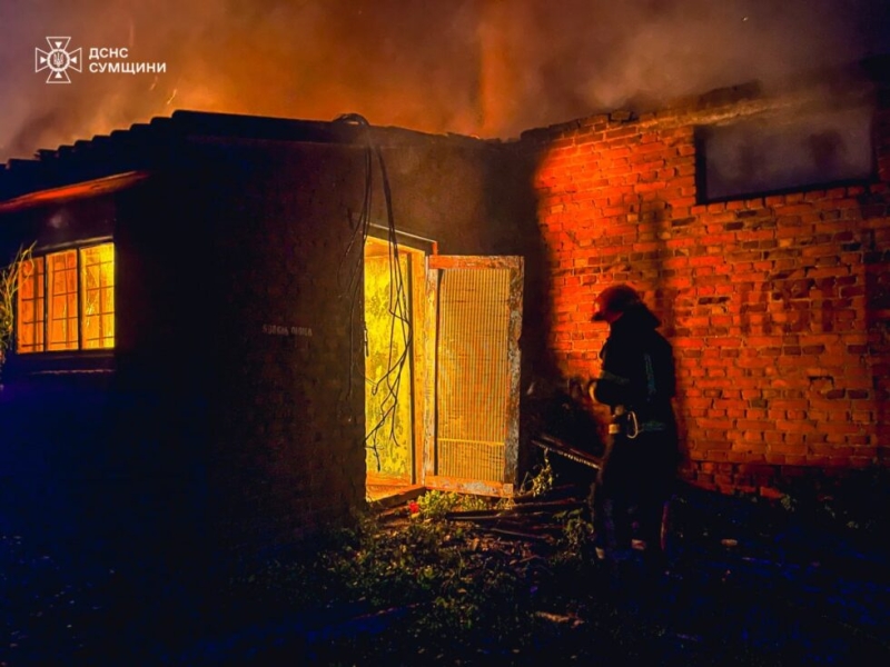 На Роменщині вогнеборці ліквідували загоряння не житлового приміщення