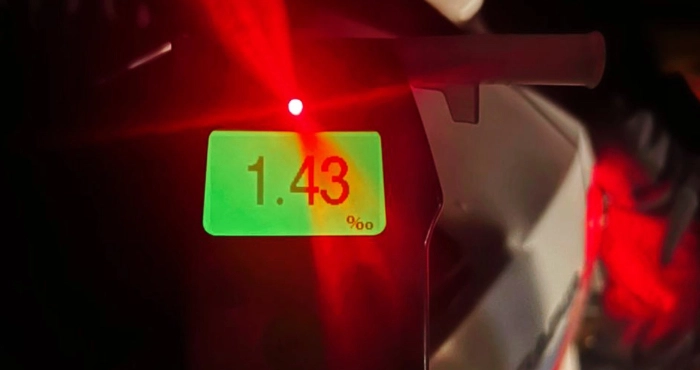 Нічна поїздка напідпитку: у Луцьку затримали  водія з 1,43 проміле алкоголю в крові