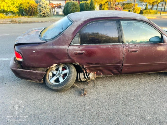 У селі Забороль зіткнулися Mercedes і Mazda