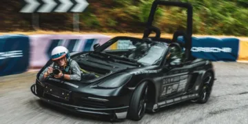 Porsche розсекретила унікальний Boxster для зйомок найшвидших моделей бренду