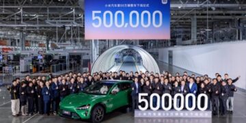 Xiaomi виготовила 500-тисячний електромобіль і прискорює глобальні плани