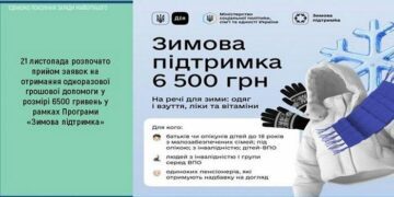 Грошова допомога 6 500 грн у рамках Зимової підтримки: перелік категорій