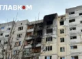 Росіяни вдарили по дев’ятиповерхівці на Оболоні. Фоторепортаж із місця влучання