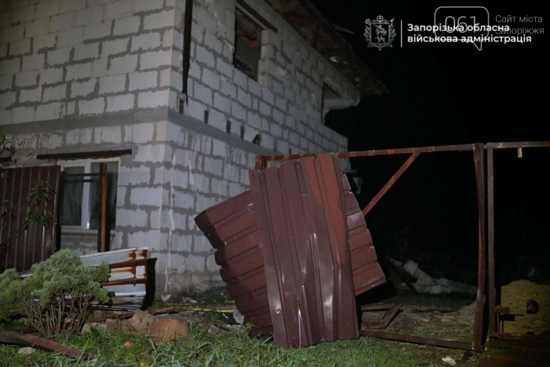 Нічний удар по Запоріжжю: поранені двоє людей, сталося масштабне відключення світла