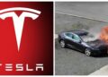 Пожежа в автосалоні Tesla знищила десятки електрокарів (ВІДЕО)