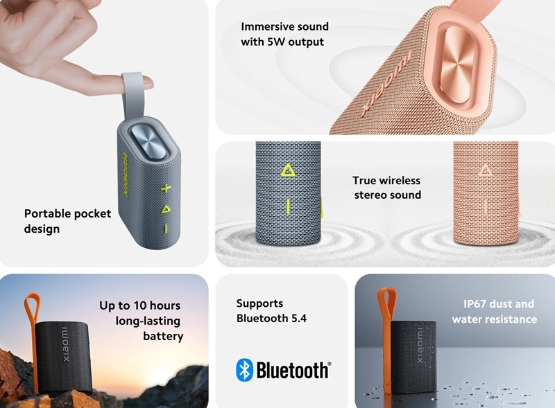 У Європі дебютувала бюджетна колонка Xiaomi Sound Pocket з 5 Вт динаміком та акумулятором на 1000 мА·год