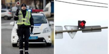 В Україні з’явились світлофори з червоним хрестом: як на нього реагувати