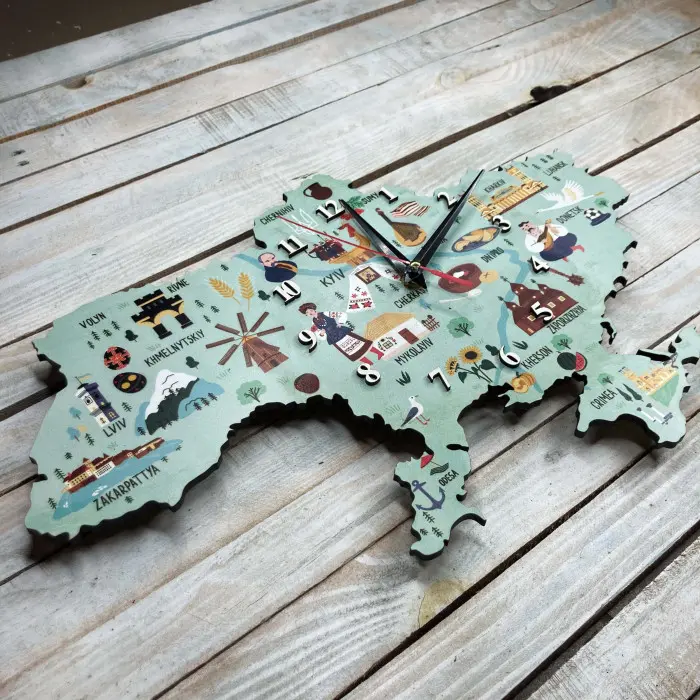 патріотичний настінний годинник