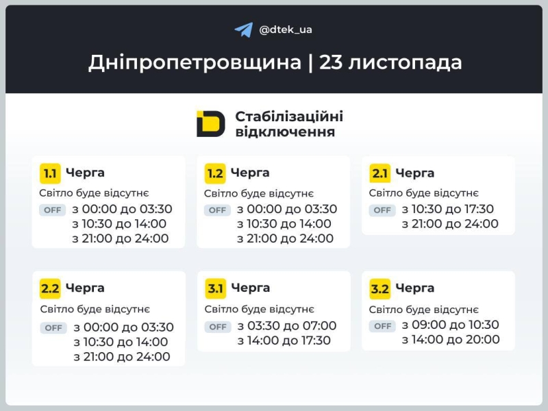 ЩО ДЕНЬ ПРИЙДЕШНІЙ НАМ ГОТУЄ: ГРАФІКИ ПОГОДИННИХ ВІДКЛЮЧЕНЬ В НЕДІЛЮ 23 ЛИСТОПАДА