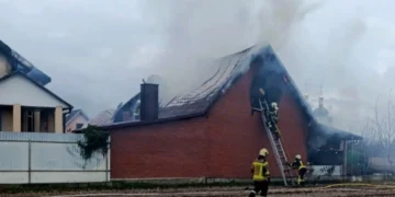 У Луцькому районі рятувальники ліквідували пожежу в приватному господарстві