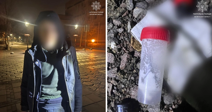 У Луцьку патрульні зупинили чоловіка з ймовірними наркотиками