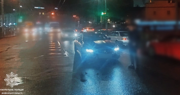 У Луцьку водій втік з місця аварії. ФОТО