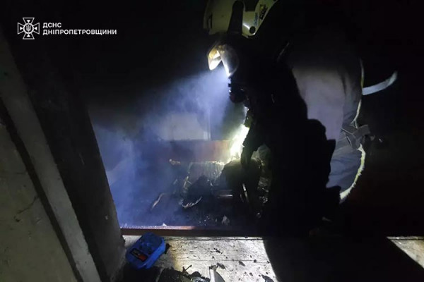 У Павлограді на пожежі ледве не загинув чоловік