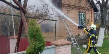 У селі біля Луцька сталася пожежа – загорівся будинок. ФОТО