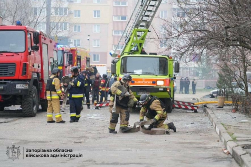 У Запоріжжі в будинку, в який влучив КАБ, зруйновано понад 130 квартир