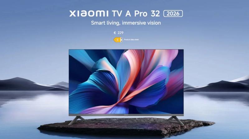 Неймовірно дешевий QLED‑телевізор Xiaomi TV A Pro 32 (2026) дебютував на глобальному ринку