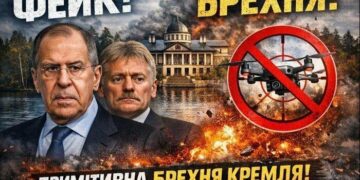 Україна спростувала звинувачення РФ у “спробі удару” по резиденції Путіна