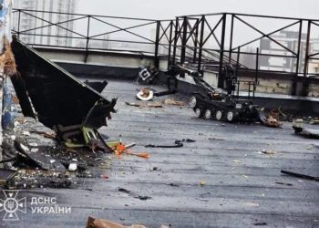 У Вишгороді БпЛА впав на дах будинку під час нічної атаки, але не вибухнув