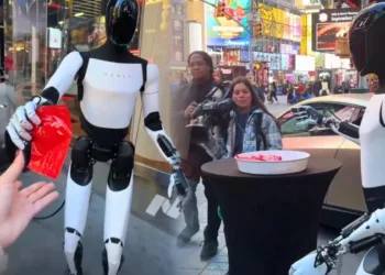 Хммм… а що це було? Робот Optimus впав на закритій вечірці, але зробив це дуже дивно