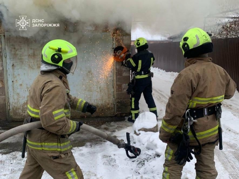 У Запоріжжі через пічне опалення спалахнув гараж