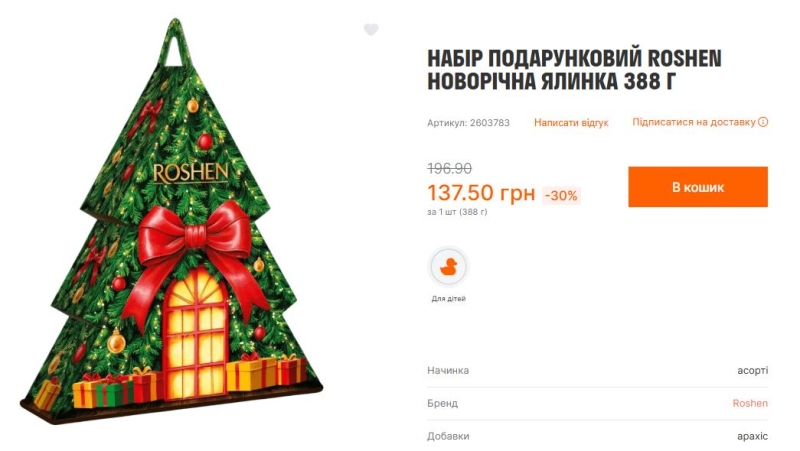 Подарунки від Святого Миколая. Скільки коштують солодощі та святкові набори у супермаркетах Києва