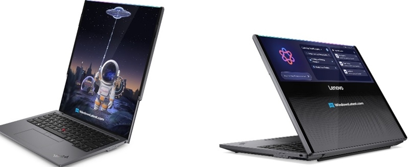 Lenovo готує експериментальний ноутбук Lenovo Legion Pro Rollable, екран якого розгортається вертикально і "перетікає" на кришку