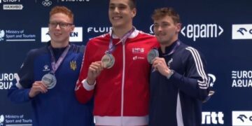 Микита Шеремет – срібний призер Євро з плавання на короткій воді