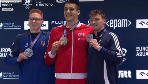 Микита Шеремет - срібний призер Євро з плавання на короткій воді