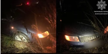 На трасі Устилуг-Луцьк-Рівне нетверезий водій спричинив аварію