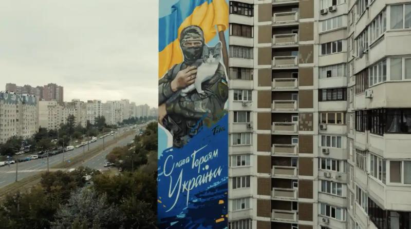 У відеозверненні Президента з нагоди Дня Збройних Сил України показані мурали в Україні та світі, присвячені українським захисникам
