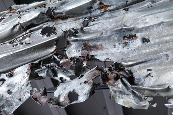 В Дніпрі презентували інсталяцію з уламку зруйнованої ТЕС (ФОТО)