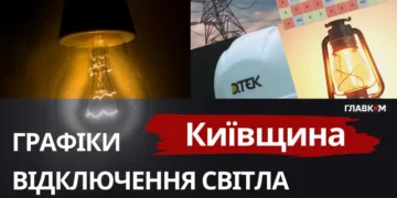 Київщина: графіки відключення світла 14 січня 2026 року