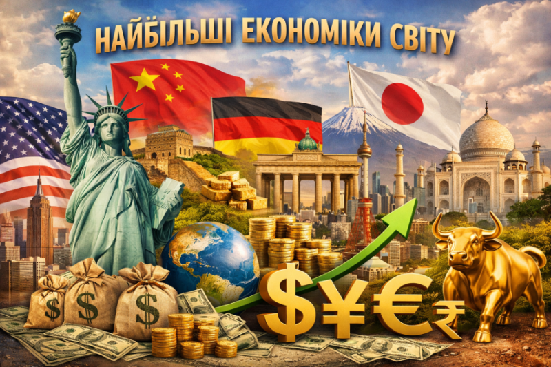 Найбільші економіки світу за розміром ВВП: на якому місці Україна