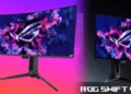 ASUS представила два геймерських монітори лінійки ROG Swift: 27” 4K-Tandem OLED та ультраширокий 34” QD-OLED з частотою 360 Гц