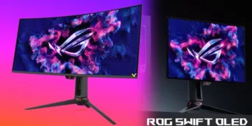 ASUS представила два геймерських монітори лінійки ROG Swift: 27” 4K-Tandem OLED та ультраширокий 34” QD-OLED з частотою 360 Гц