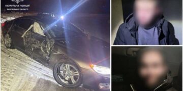 У Запоріжжі двоє чоловіків викрали автомобіль та потрапили на ньому в ДТП