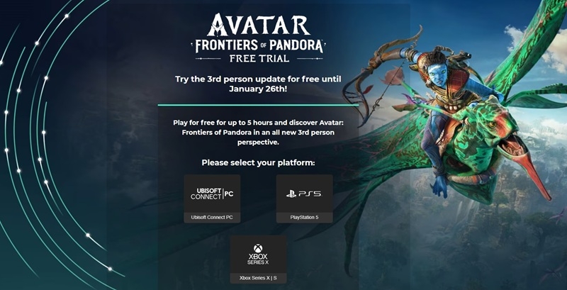 П’ять годин на Пандорі: Ubisoft пропонує безкоштовний доступ до Avatar: Frontiers of Pandora